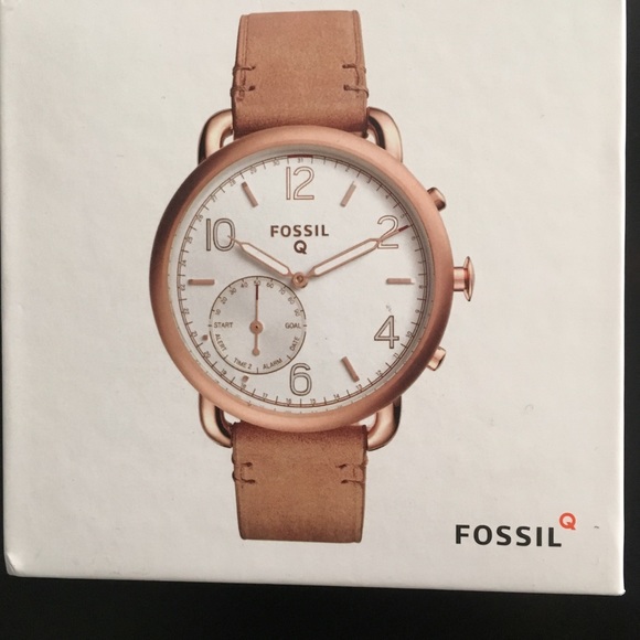 Rose Gold Fossil Q Smart Watch - Picture 2 of 2